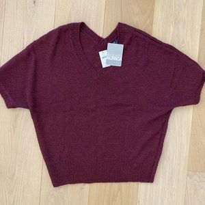 GAP Burgundy alpaca sweater size large new with tags